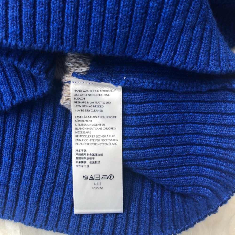 FREE PEOPLE Cassidy Striped Sweater blue size small - Picture 9 of 9
